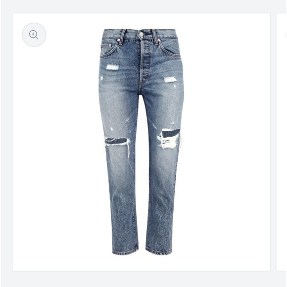 Daily Blue Hype Classic Cropped Jean in Tempest Japanese Rigid Denim Jeans NEW - Picture 1 of 14